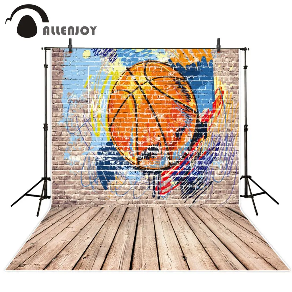 Фон для фотосъемки Allenjoy с изображением граффити на стене баскетбола винтажный