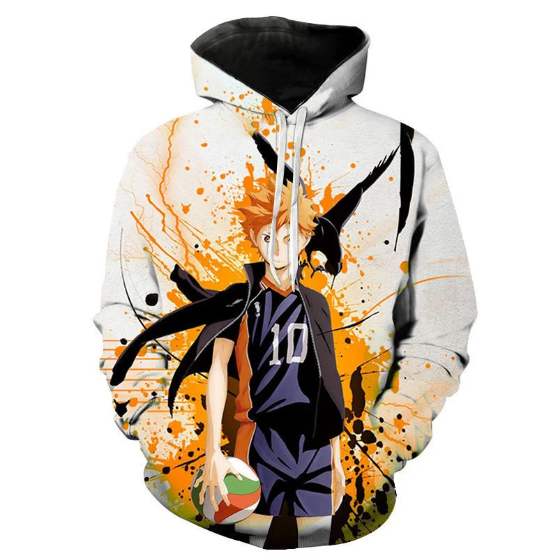 Новое поступление костюм Аниме Haikyuu толстовки свитшоты униформа Хината шоё