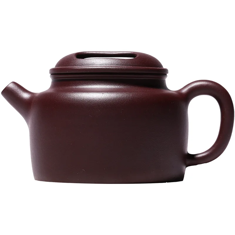 

Yixing purple clay teapot pure manual origin raw Purple mud cow cover lotus seed Teapot Tea Set