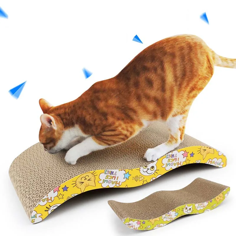 

Cat Scraper Cat Toys Cat Scratching Board Corrugated Paper Scratch Board Sofa Bed Board Mat Claw Grinder Wear-resistant Mat
