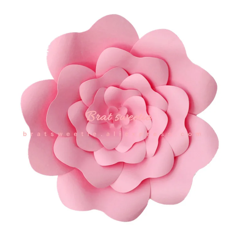 s4 pink Искусственные цветы, бумажные помпоны, искусственные цветы, розы, сделай сам, для дня рождения, вечеринки, свадьбы, декорации, Декорации для дома, инструменты для декора стен - Цвет: s4 pink