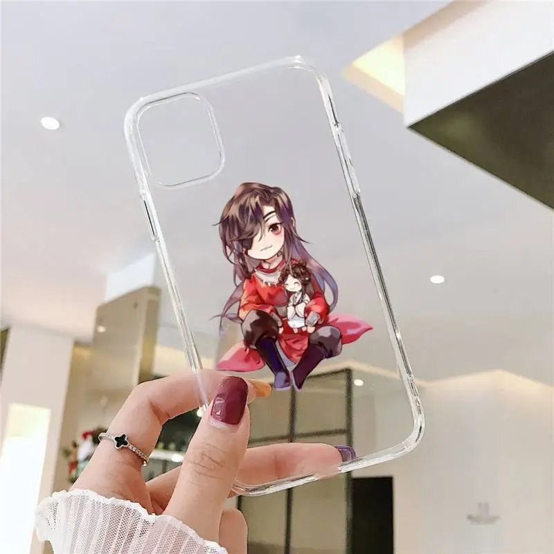

Anime Tian Guan Ci Fu Phone Case Transparent for iPhone 11 12 mini pro XS MAX 8 7 6 6S Plus X 5S SE 2020 XR