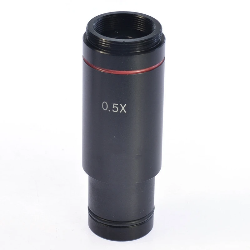 

0.5X C Mount Microscope Adapter 23.2mm Electronic Eyepiece Reduction Lens 0.5X Microscope Relay Lens for Microscope CCD Camera R