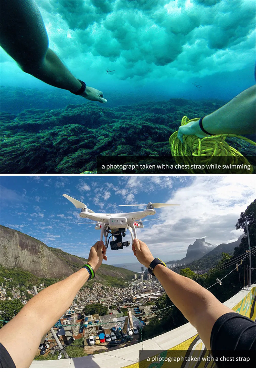 TELESIN нагрудный ремень на голову крепление для GoPro Hero 8 7 6 Hero 5 4 3 2 для Xiaomi Yi 4K Mijia 4K SJCAM для eken аксессуары