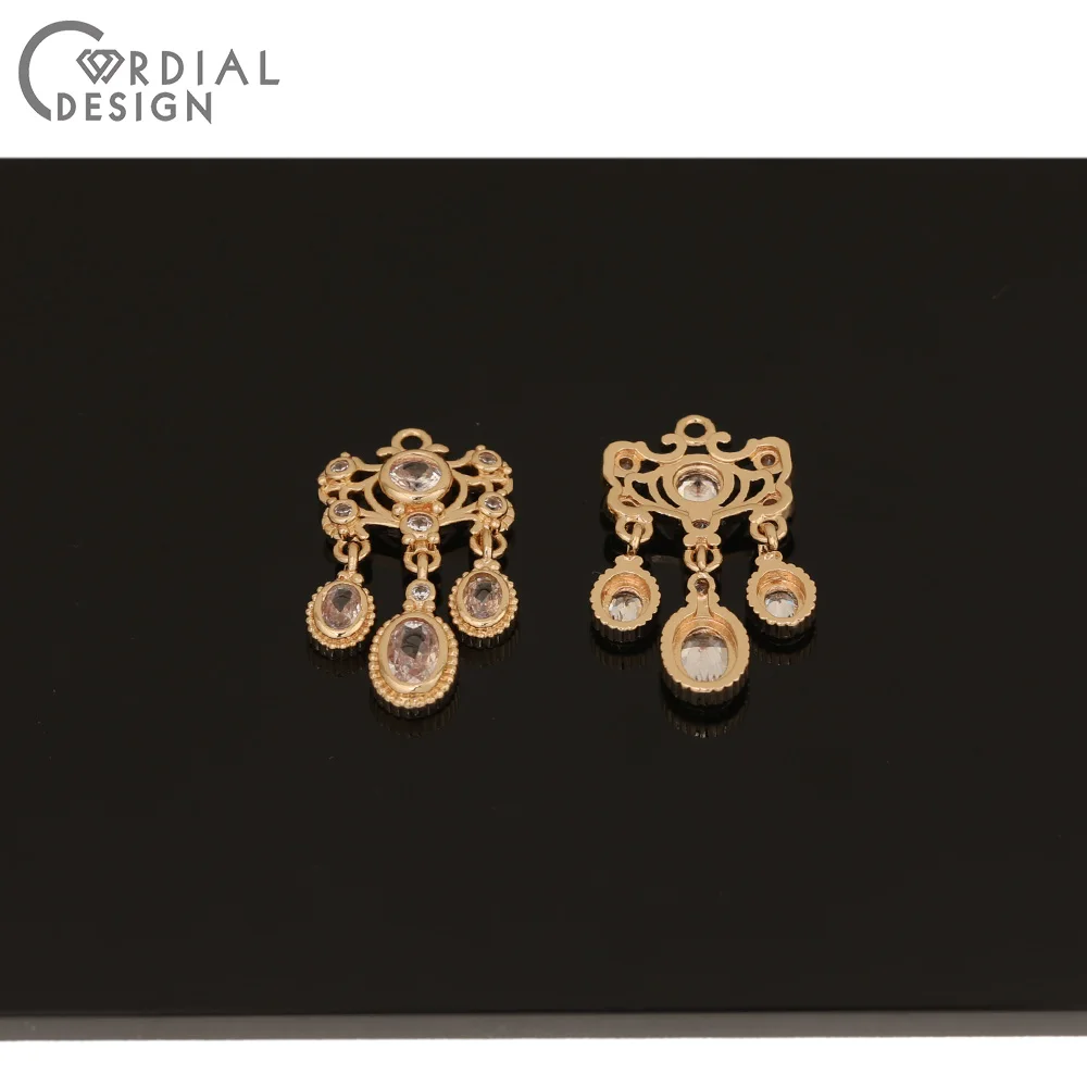 

Cordial Design 50Pcs 14*27MM CZ Charms/Jewelry Accessories/Hand Made/Drop Shape/Pendant/DIY Jewelry Making/Earring Findings