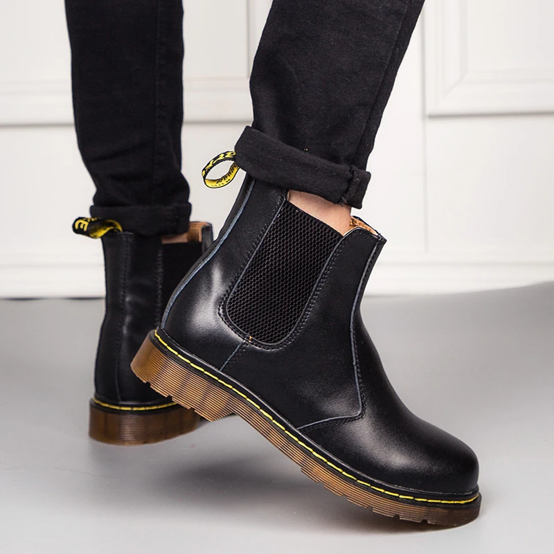 Новые роскошные ботинки челси женские ботильоны зимняя обувь на массивной