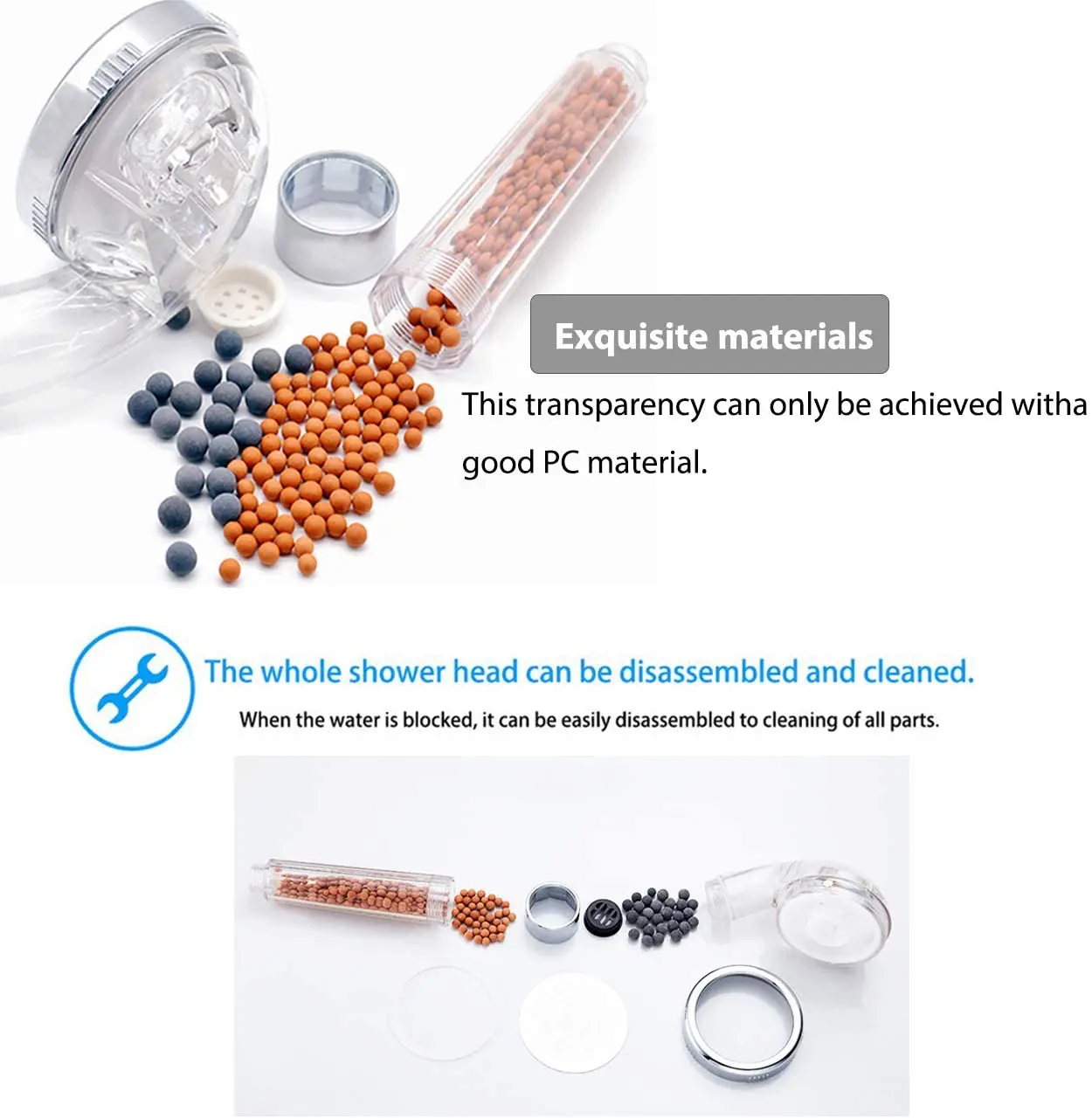 Насадка для душа регулируемая струйная головка 3 режима Водосбережение под