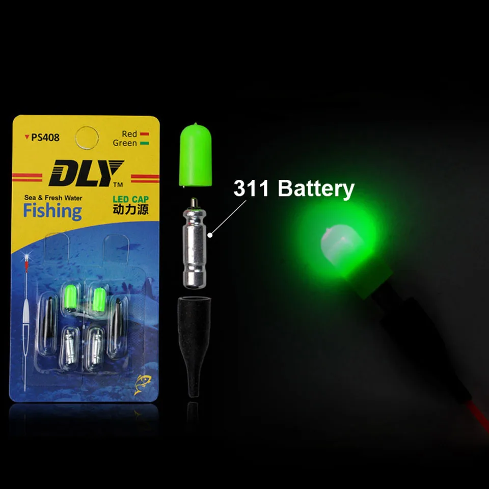 Fishing Float Electric LED Glowing Light Waterproof Electronic +CR311 Battery Night Tackle Accessories | Спорт и развлечения