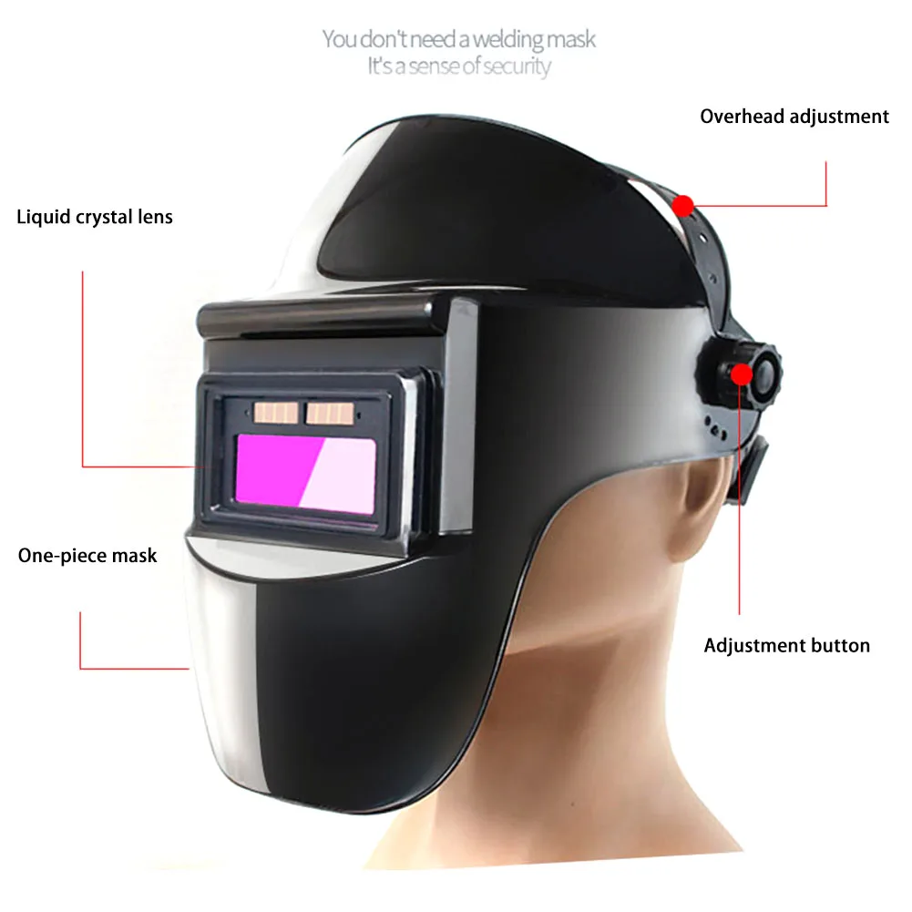 

Welding Helmet Lightweight Industrial Grade Electric Welding Face Shield Protective Mask With Automatic Darkening Filter