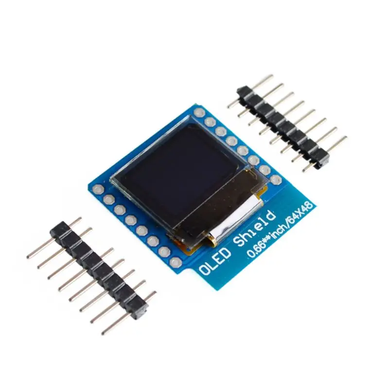 Совместимый ЖК экран с OLED экраном 0 66 дюйма модуль дисплея 64X48 порт IIC/I2C для WEMOS D1 MINI