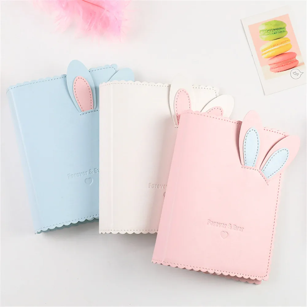 

64 Pockets 3 Inch Rabbit Ears Photo Album Mini Instant Picture Fotografia Case Storage Organizer Photocard Holder Card Bag
