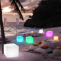 beiaidi 102040cm led illuminated furniture bar cube seat chair light outdoor ktv bar glowing stools night light with remote