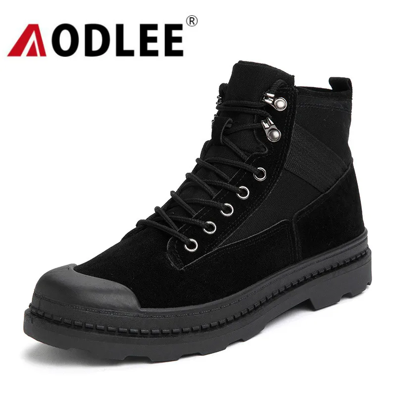 Мужская зимняя обувь высокие удобные зимние ботинки для отдыха Рабочая Модные