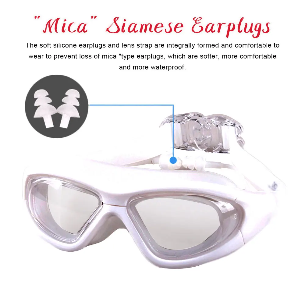 

Swimming Goggles Anti-Fog Wide-Angle Lens for Swimming Anti-Uv Transparent Water-Tight Swimming Glasses Eye Protection