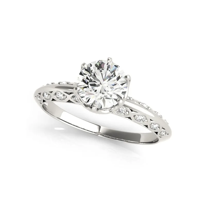 

LESF 1 Ct Round Cut Engagement Bridal 925 Sterling Silver Wedding Anniversary Bridal High-end Jewelry