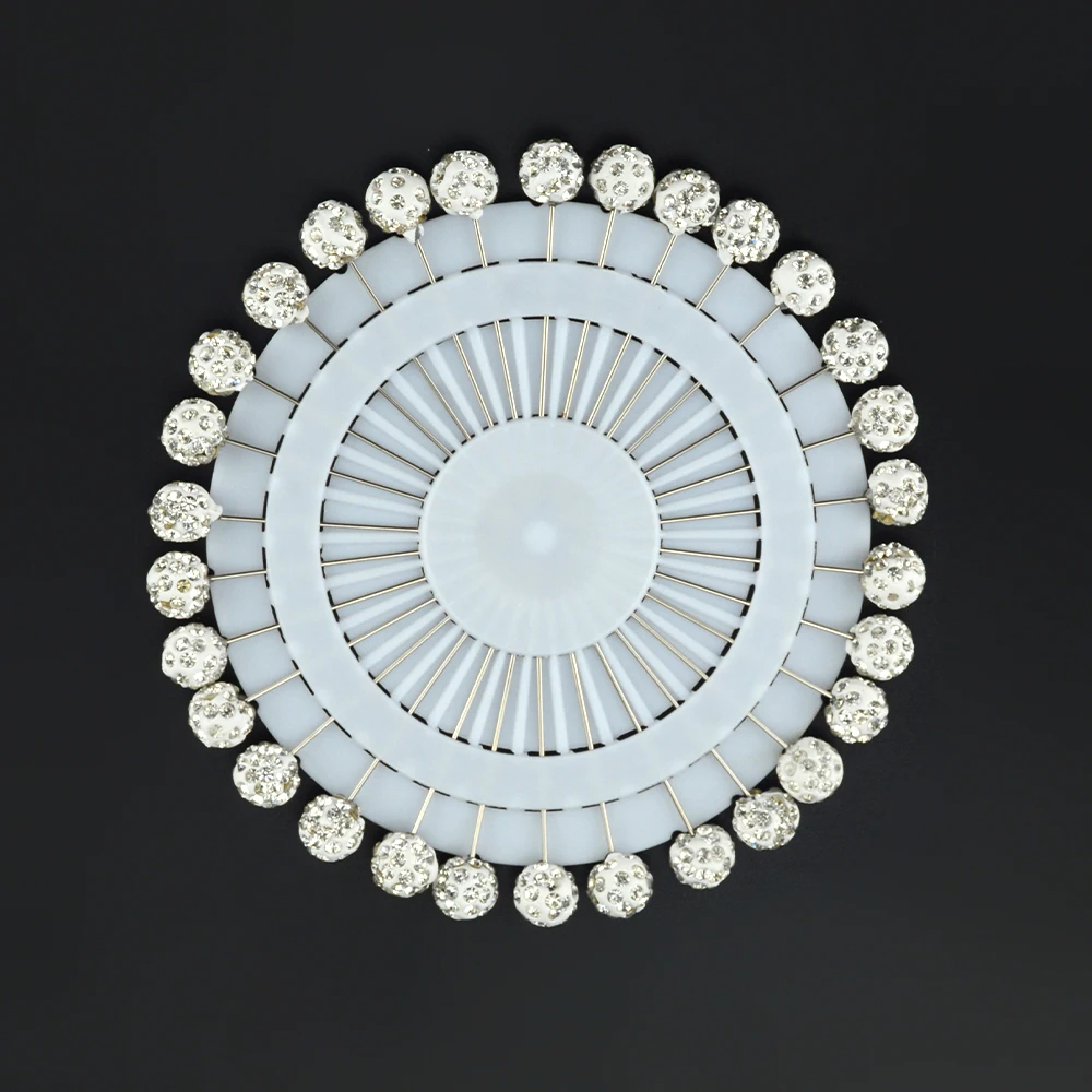 30 шт./лот мусульманские женские хиджаб Броши со стразами на капюшон шарф булавки