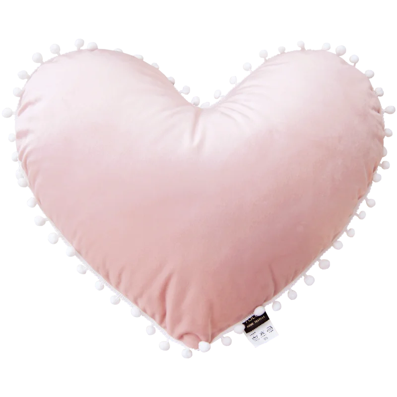 Мягкая розовая подушка в стиле принцессы Бархатная форме звезды/банта/сердца для