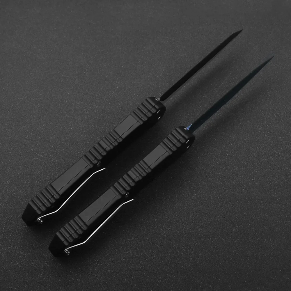 H07 OTF Heavy Duty уличный карманный нож Гальваническое синее лезвие с рисунком пера