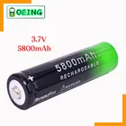 Новейшая оригинальная литий-ионная перезаряжаемая батарея 18650 5800 мач 3,7 в 5800 мач для экстренного освещения камеры ноутбука