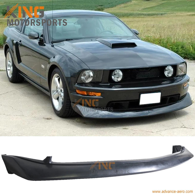 

Fit For 10-12 Ford Mustang GT V8 B2 Style Coupe Type-B PU Front Bumper Lip Spoiler Unpainted Black Global Free Shipping