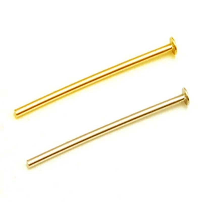 Булавки с Т образной головкой для сережек и браслетов 50 шт./лот из нержавеющей