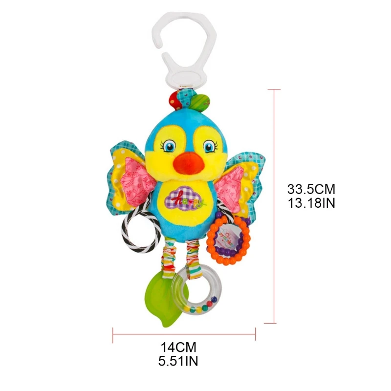 

Cute Animal Shaped Stroller Hanging Rattle Accessories Early Educational Toys