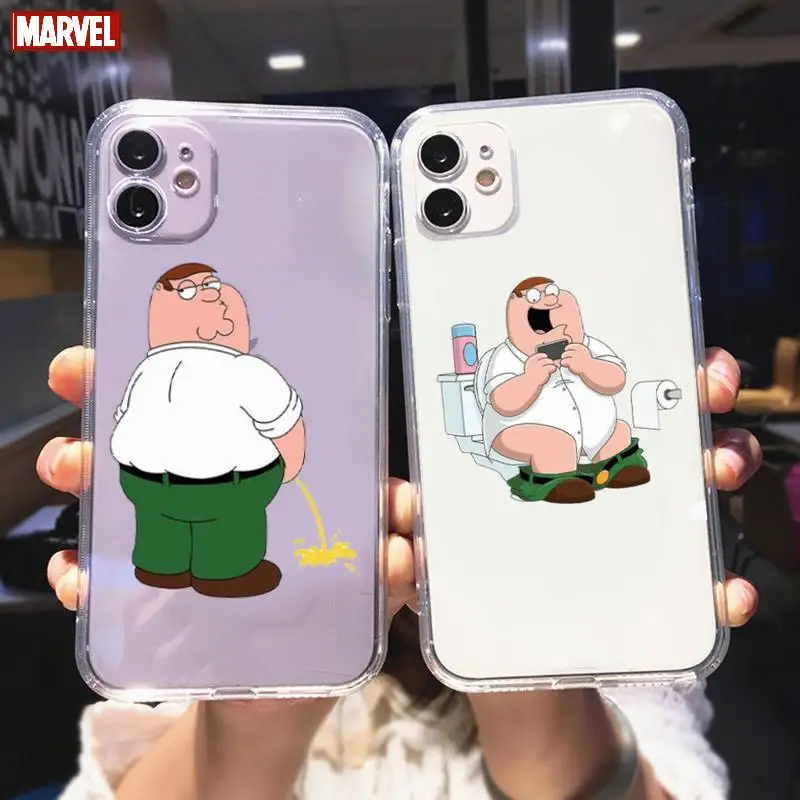

Cartoon Family G-Guy Sitcom Phone Case For iPhone 11 12 Mini 13 Pro XS Max X 8 7 6s Plus 5 SE XR Transparent Shell