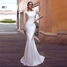 Женское платье с юбкой-годе Verngo, блестящее кружевное платье, простой наряд для свадьбы, 2020