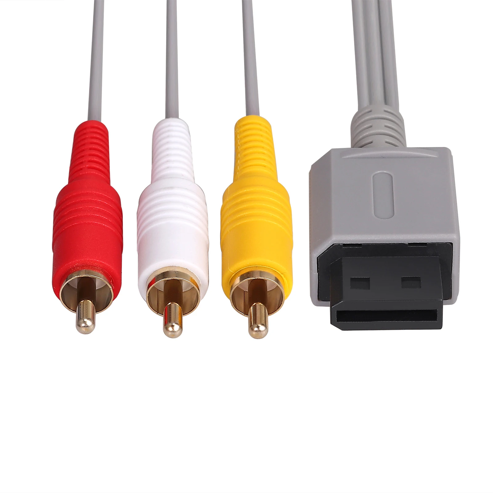 PROZOR для Wii U AV кабель 6 футов 1 8 м композитный Ретро 3 RCA позолоченный Аудио Видео