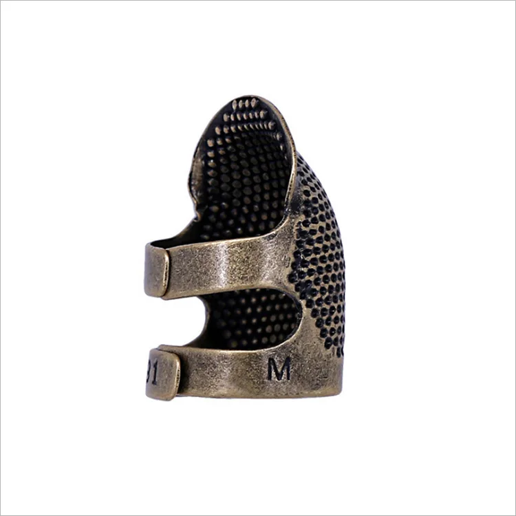 

Thicken Adjustable Hoop Set Brass Sewing Tool Retro Style Finger Thimble Cross Stitch Thimble Device Protect Cover Sew Accessory