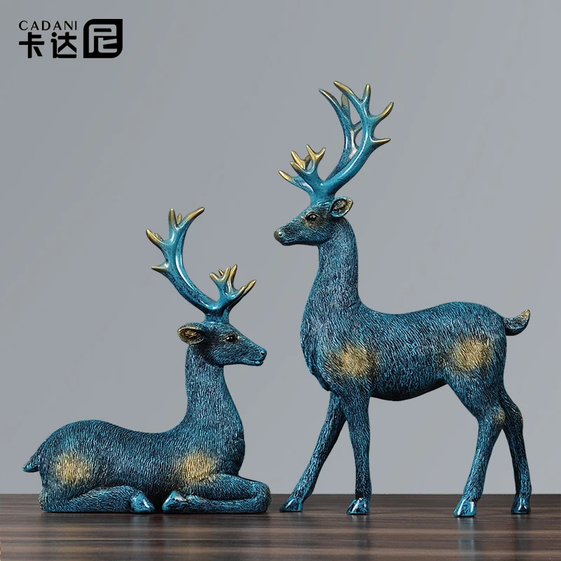 Wine cabinet villa decoration recruitment deer living room TV porch creative home Joe new house gift | Дом и сад