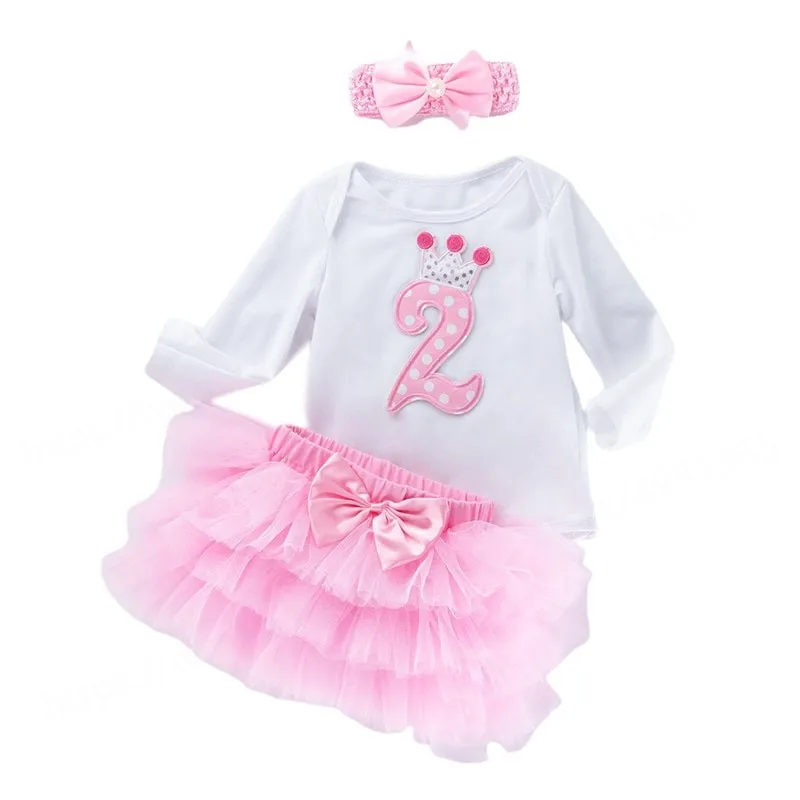 2 Year Old Baby Girl Dress Girls Tutu Dress Toddler Kids Clothes 2nd Baby Birthday Outfits Infantil Vestido Ninas
