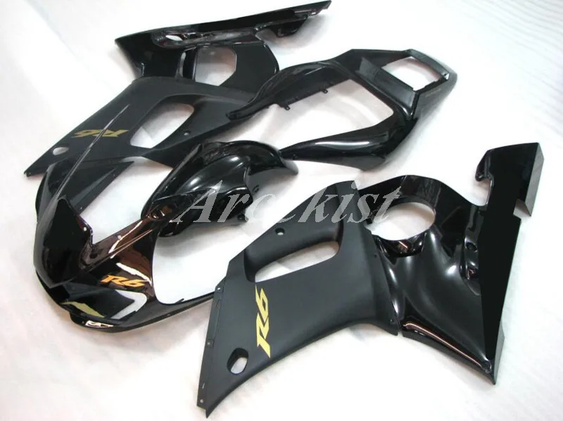 

4Gifts New ABS Whole Fairings Kit Fit for YAMAHA YZF-R6 1998 1999 2000 2001 2002 98-02 Bodywork set black
