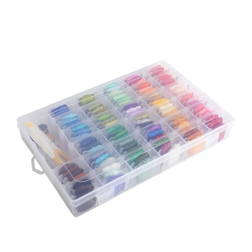 Органайзер для ниток 36 сеток катушки ремесла прозрачный держатель переносной