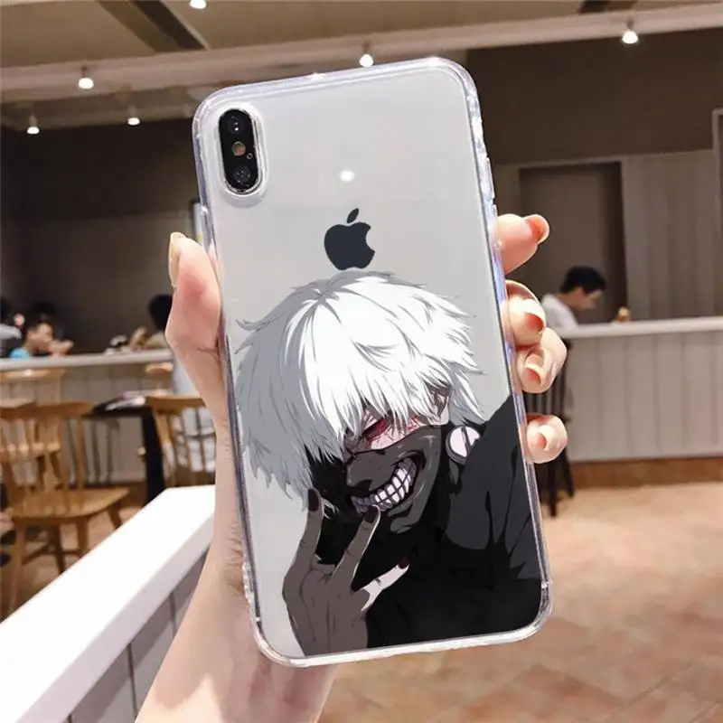 

Tokyo Ghoul Phone Case Transparent soft For iphone 5 5s 5c se 6 6s 7 8 11 12 plus mini x xs xr pro max