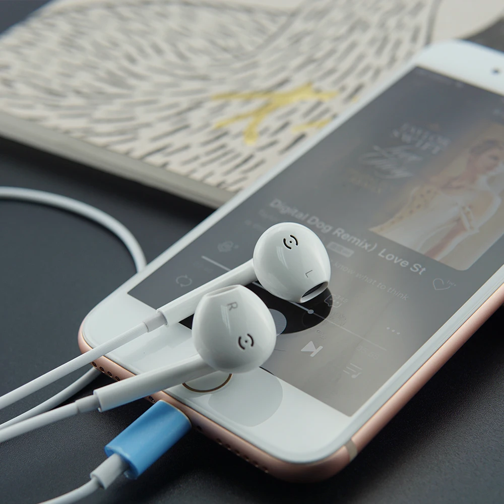 Проводные Bluetooth стереонаушники с микрофоном проводные для iPhone 8 7 Plus X XR XS лучший