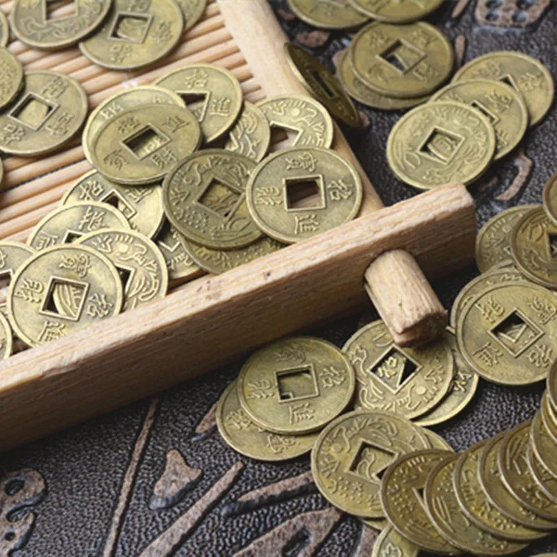 10 шт. китайский фэн-шуй набор удачи/старинные монеты образовательные