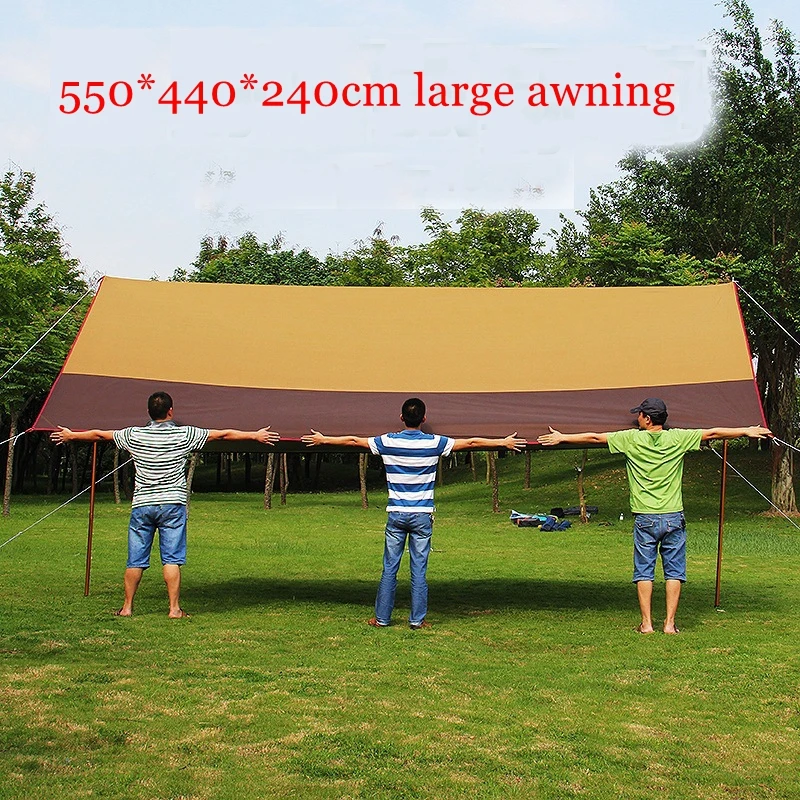 Canopy Tent Outdoor Awning Large Anti-UV Advertising Tent Self-driving Sunshade Awning  Waterproof Silver Coated Camping Tent