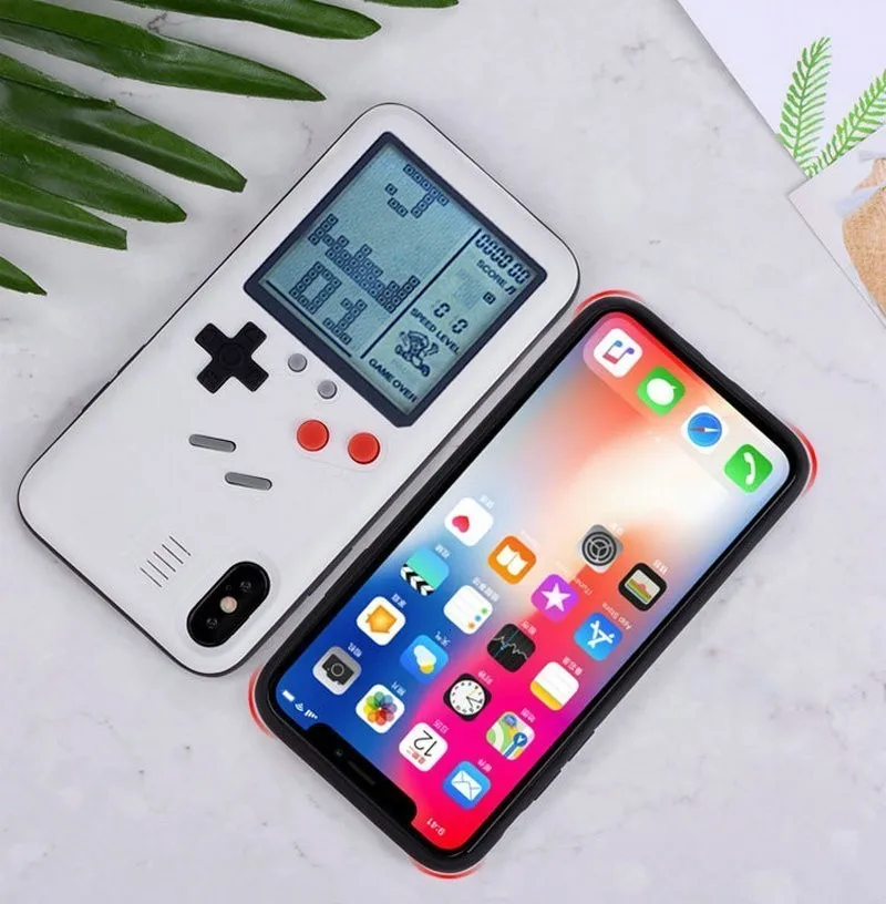 Чехол для IPhone X XS Max ретро чехол телефона Gameboy Tetris мягкий из ТПУ 7 8 Plus игровой
