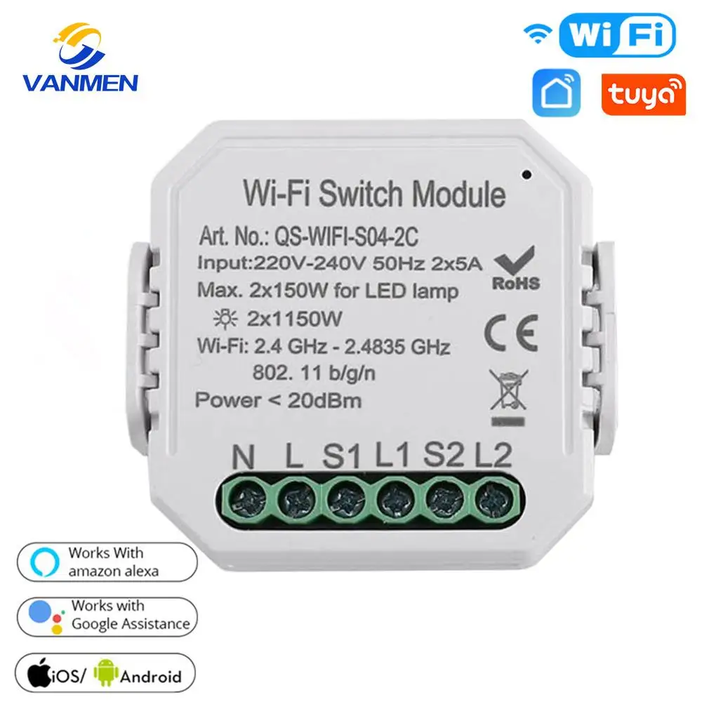 Модуль высветильник еля света Wi Fi Tuya Smart Life домашняя Автоматизация дистанционное