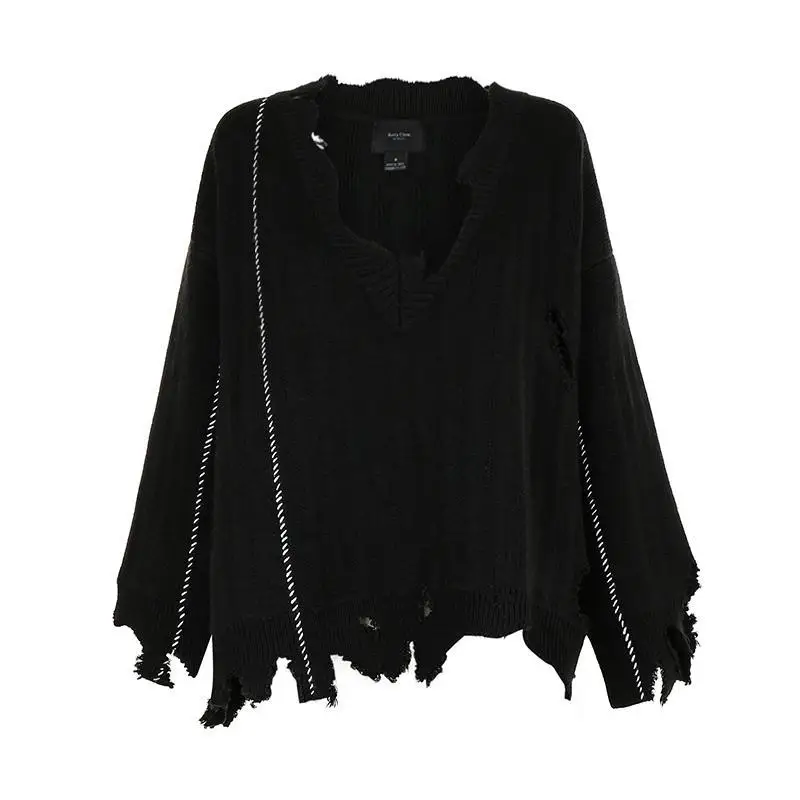 Z-ZOUX Women Sweater Wool Long Sleeve Knit Loose Pullovers Black Irregular Top All Match Knitted Coat 2019 | Женская одежда