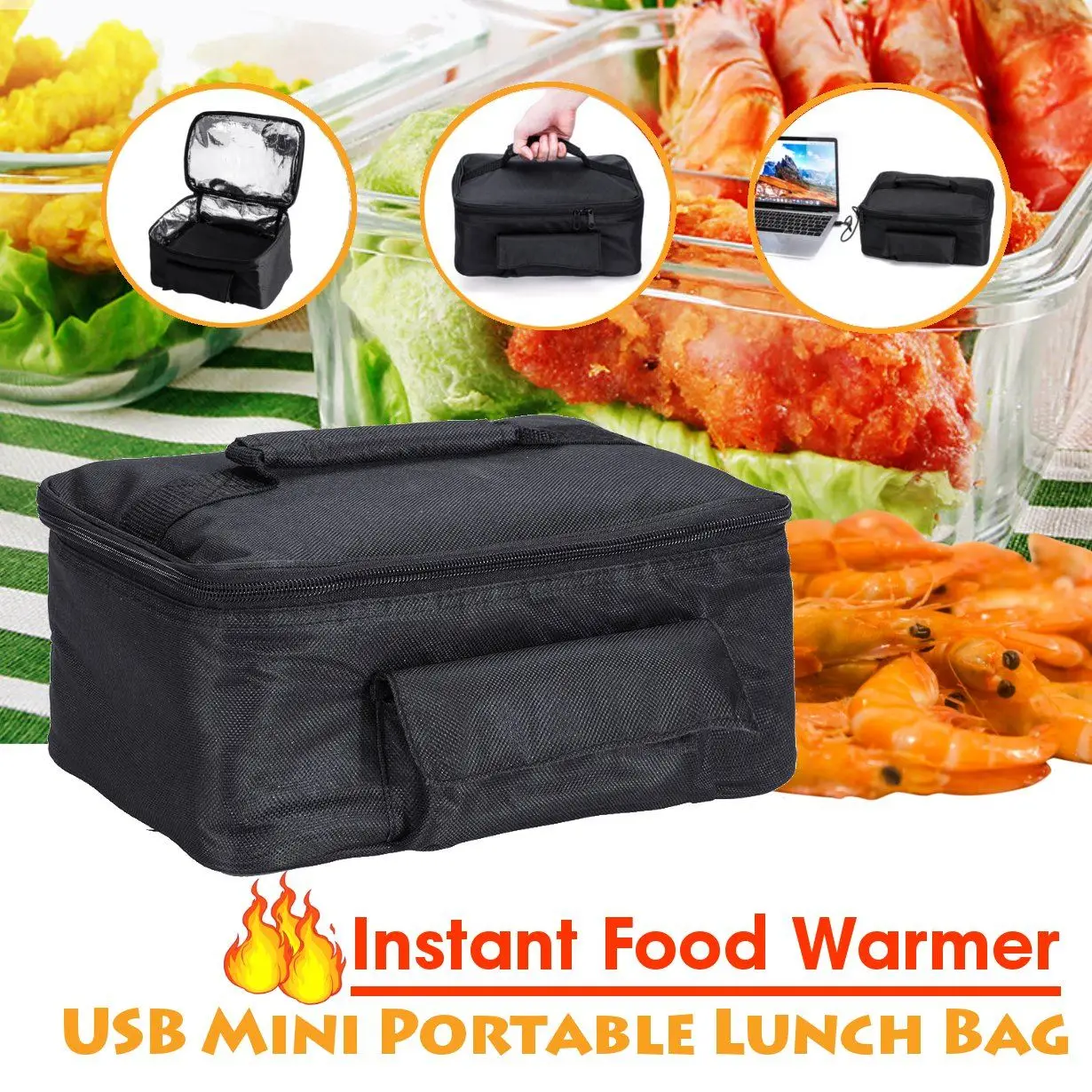 USB Мини Портативный Ланч мешок для духовки подогреватель еды электрическая печь