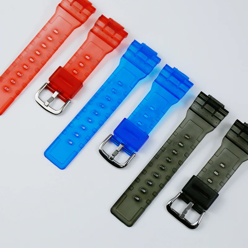 Аксессуары для часов Casio прозрачный ремешок из смолы BABY-G BA-110 111 112 120 34A пряжка 14 мм