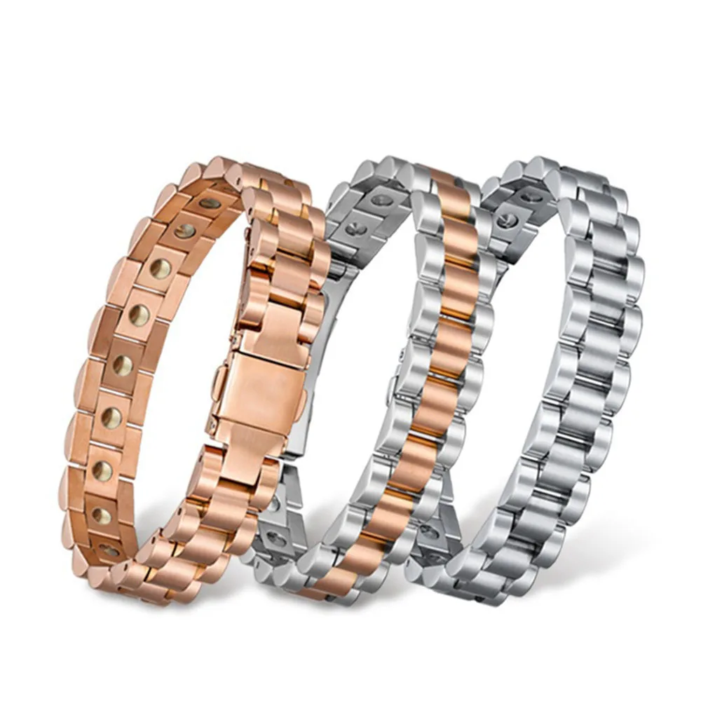ГОРЯЧИЙ Браслет магнитотерапии для женщин и мужчин с застежкой для ремешка часов, парный орнамент, подарок на день рождения, антирадиационный