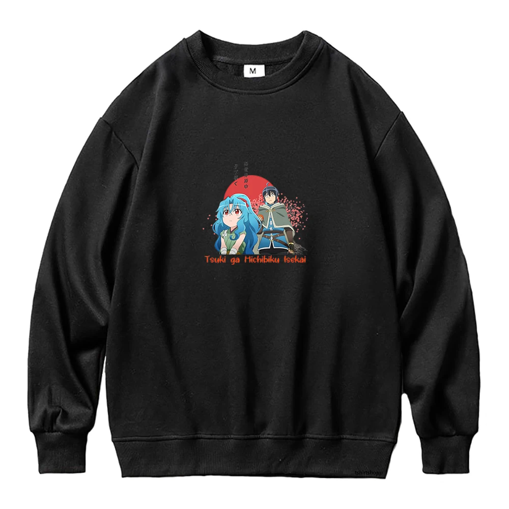 

Tsukimichi Hoodie Women Anime Mio Makoto Loose Hoodies Woman Harajuku Manga Luisa Hoody Fleece Crew Neck Pullovers Sweatshirts