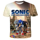 Детские футболки, суперзвуковая футболка для мальчиков и девочек, детские летние топы с 3D принтом, детская повседневная одежда с коротким рукавом, 2021