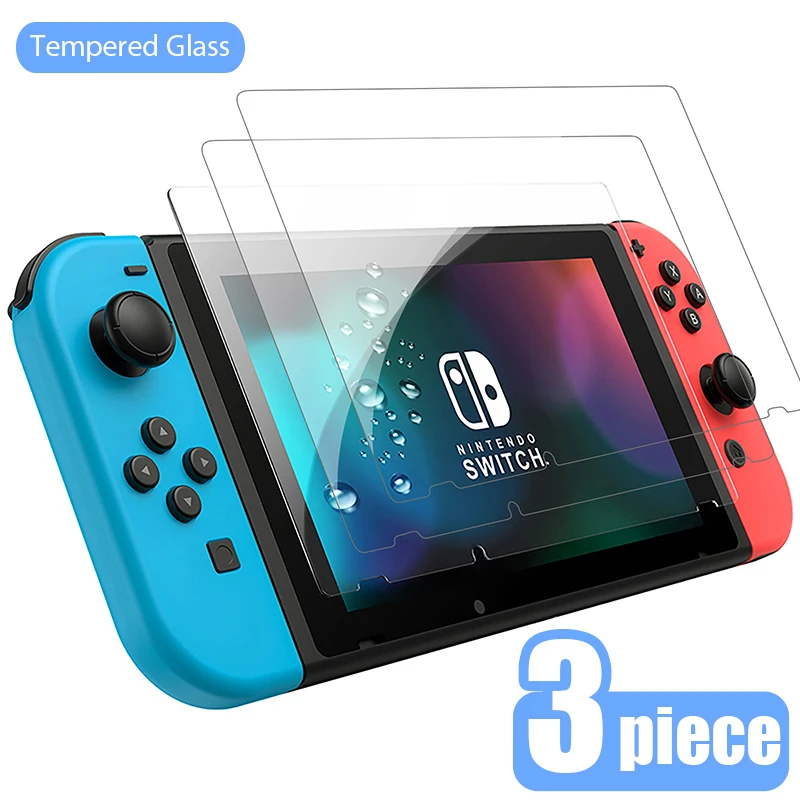 

3PCS Full Cover Tempered Glass For Nintendo Switch NS Screen Protector For Nintendo Switch Lite Glass Player Accessories