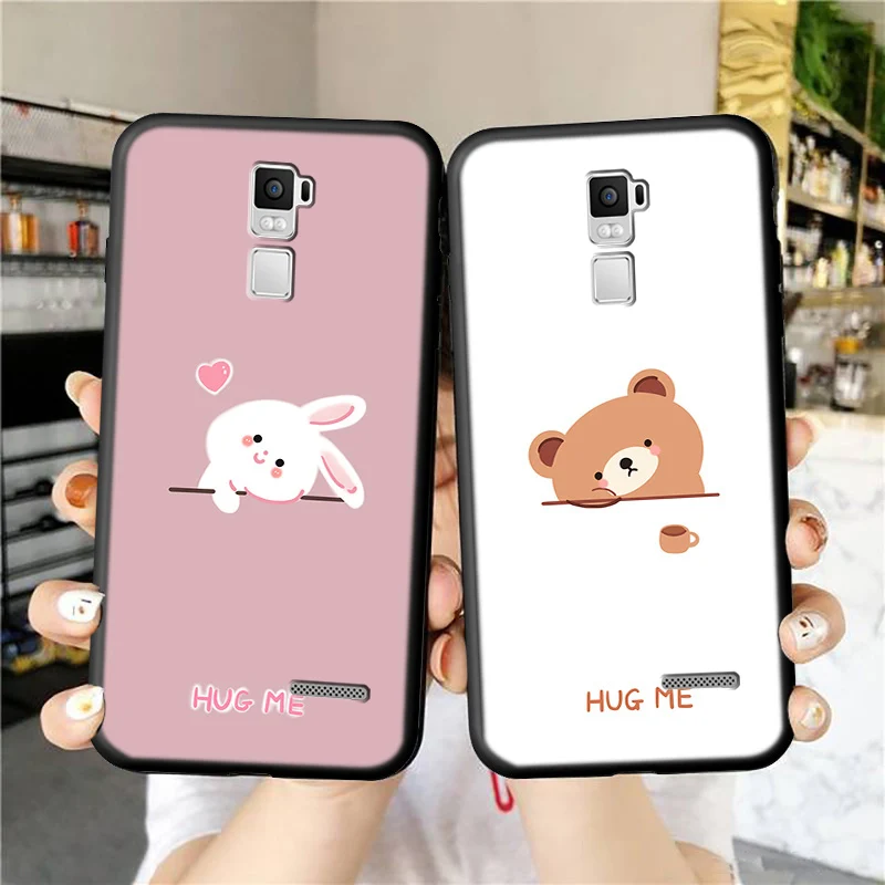 

For OPPO R7 Plus Phone Case Luxury Funda Rabbit Bear Cute Silicone Soft Shell opopr oppr Celular Sleeve Cartoon Back Cover Coque