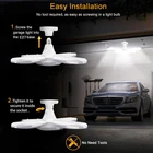 Деформируемая игрушка светодиодный фары гараж 3800LM Водонепроницаемый лопасти вентилятора светодиодный свет Гостиная для магазина, гаража потолочный светильник с регулируемые панели