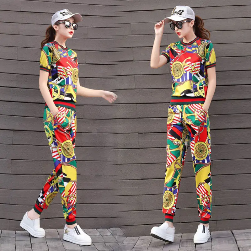 

European Station Spring and Summer 2021 New Women's Sportswear Two-Piece Casual Fashion Color Fashionable Three-Piece Suit